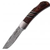 MTech Brown Pakkawood & Bone Inlay Handle