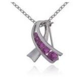 Graduated Pink Topaz Journey Pendant