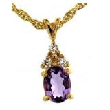 Genuine 2.00 ct Amethyst Pendant