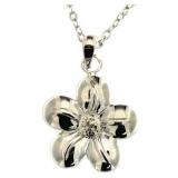 Diamond Accent Flower Pendant