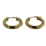 14kt Gold 17 mm Hoop Earrings