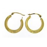 14kt Gold 16.50 mm Huggie Hoop Earrings