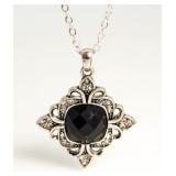 Fleur De Lis Black Fashion Necklace