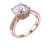 Brilliant 2.00 ct Round CZ Solitaire Ring