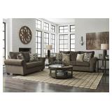 Ashley 49102 XXL Nesso Walnut Sofa & Love Seat