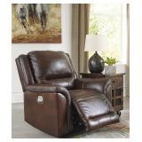 Ashley U830 Leather PWR Recliner ADJ Headrest