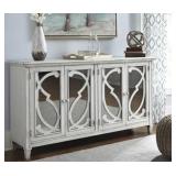 Ashley t505-562 Antique White 67" Console