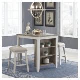 Ashley D394-113 Kitchen Island & 2 Bar Stools