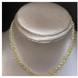 14kt Gold 18" Diamond Cut Rope Necklace