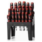 King 26 Pc Screwdrivers & Rack Magnetic Tips