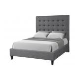 Queen JGW Art Van Gray Designer Bed