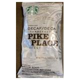 (18) Packs 2.5 Oz Ground Starbucks Decaf Coffee