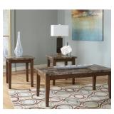 Ashley T158-13 Theo 3 Piece Occasional Table Set