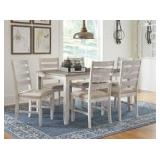 Ashley D394 Antique White Table & 6 Chairs