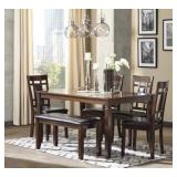 Ashley D384-325 Bennox 6 pc Dining Room Suite