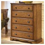 Ashley B545-46 Mannus 5 Drawer Chest