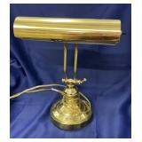 Estate Brass Bankers Lamp