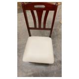 (2) New Cherry Finish Folding Chairs