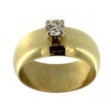 14kt Gold Brilliant 1/4 ct Diamond Solitaire Ring