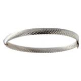 14kt White Gold 6 mm Cuff Bracelet