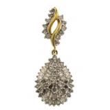 14kt Gold 1.00 ct Pear Cut Diamond Pendant