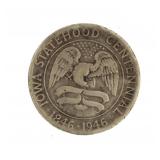 1946 Iowa Centennial Silver Commemorative Half