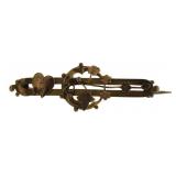 9ktk Gold Antique Pen-Brooch