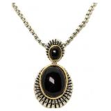 Yurman Style Black Fashion Necklace