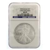 2009 MS69 American Silver Eagle EARLY RELEASE