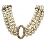 Image - XL Pearl Fashion Necklace & Earrings