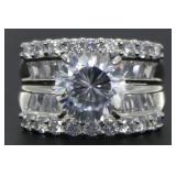 Round Brilliant 5.50 ct White Topaz Designer Ring