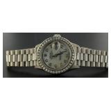 18kt Gold Ladies Datejust MOP Rolex w/Diamonds