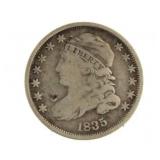 1835 Capped Bust Silver Dime