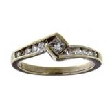 14kt Gold Princess Cut 1/3 ct Diamond Ring