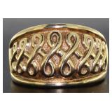 10kt Gold Large Dinner Ring