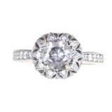 14kt Gold 1.74 ct Round Brilliant Diamond Ring