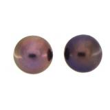 Genuine 8 mm Tahitian Freshwater Pearl Earrings