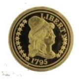 1795 14kt Gold 1/2 Gram Tribute Proof Coin