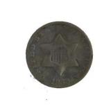 1853 Silver 3 Cent Piece