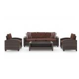 Ashley 4 pc Outdoor Sofa, 2 Chairs & Table