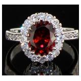 Oval 2.60 ct Ruby Cocktail Ring