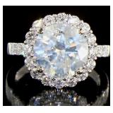 14kt Gold 5.57 ct Round Brilliant Diamond Ring