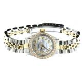 Oyster Perpetual 26 Lady Rolex w/MOP & Diamond