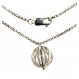 Diamond Accent Sterling Silver Designer Necklace