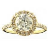 14kt Gold 1.91 ct Round Brilliant Diamond Ring