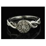 10kt Gold Brilliant Diamond Designer Ring