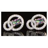 Stunning Mystic Topaz Designer Earrings