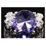 Round 5.00 ct Tanzanite Designer Ring