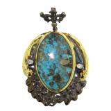 XX-Large Turquoise & Gemstone Pendant