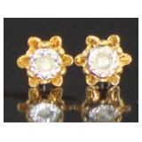 Antique Style Diamond Earrings